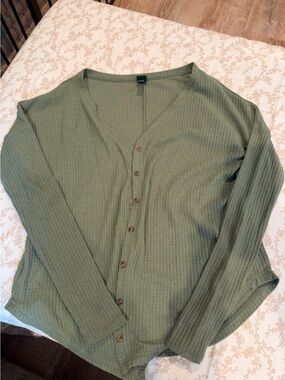 Wild fable flowy green cardigan sz XS